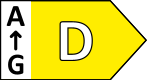 Energy efficiency class D, A–G