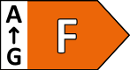 Energy efficiency class F, A–G